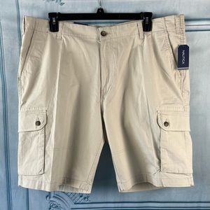 Nautical Waist :40  Men’s Short 10” Inseam Classic Fit/ Stretch 97% Cotton Beide